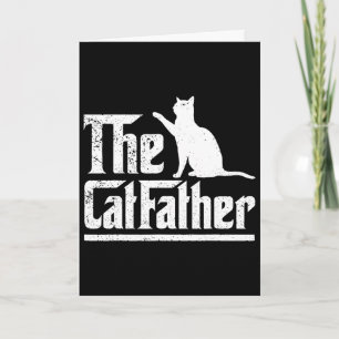 Cartão O Gato Pai Filme Engraçado Dia dos Pais Pun