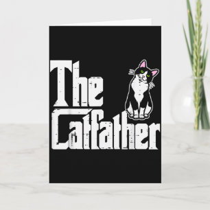 Cartão O Gato Pai Gatinho Engraçado Pai do Gato Pelo Papa
