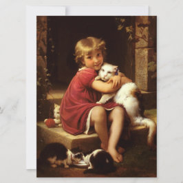 Cartão O Gato Pet Favorito da Menina (Perrault)