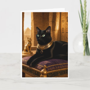 Cartão O Gato Preto do Faraó