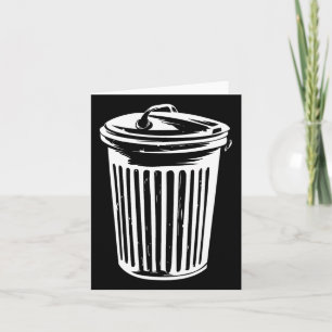 Cartão O Gelado de Figurino do Dia das Bruxas Pode Trashc