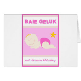 Cartão O geluk de Baie encontrado morre nuwe que
