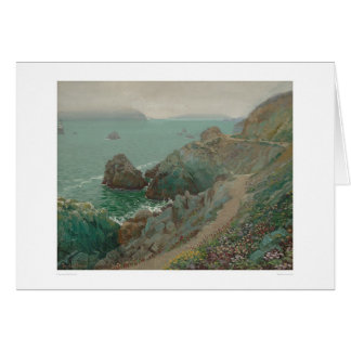 Cartão O Golden Gate do penhasco do oceano (1154)