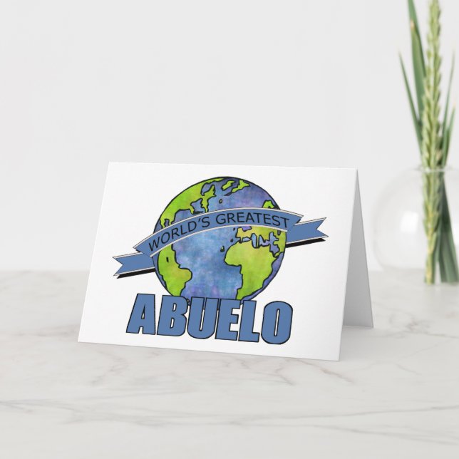 Cartão O grande Abuelo do mundo (Frente)