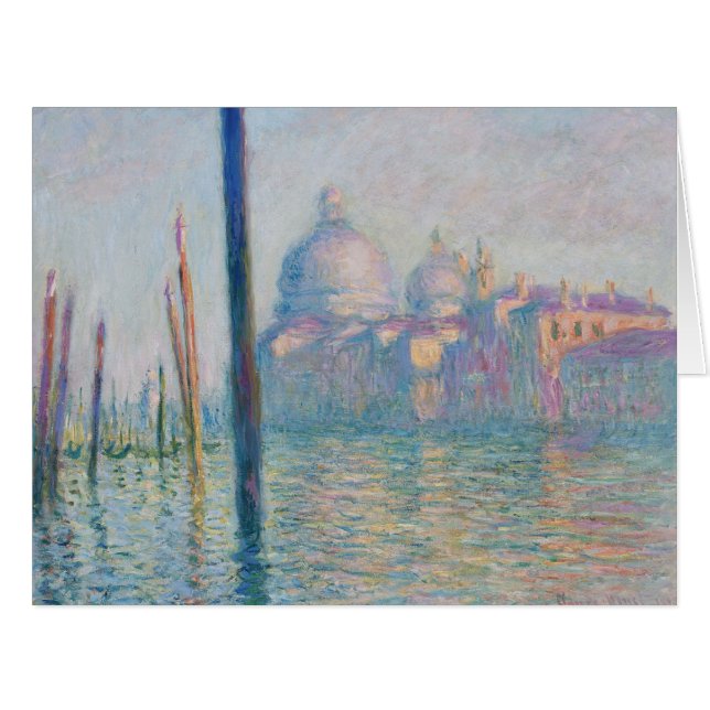 Cartão O Grande Canal do Monet (Frente horizontal)