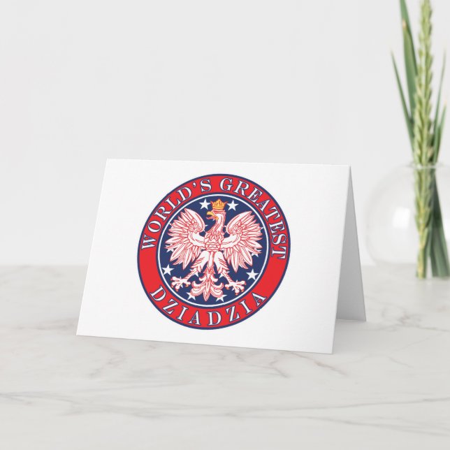 Cartão O grande Dziadzia do mundo (Frente)