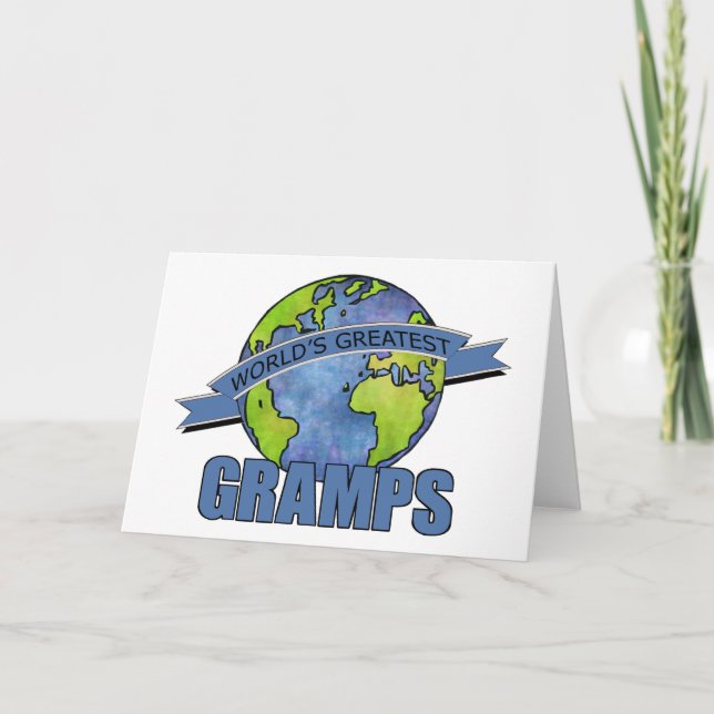 Cartão O grande Gramps do mundo (Frente)