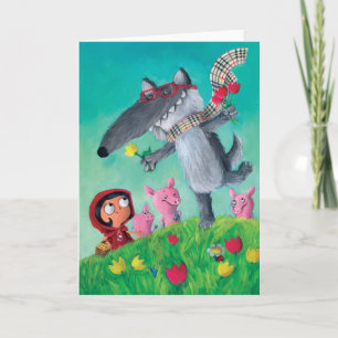 Cartão O Grande Lobo Mau