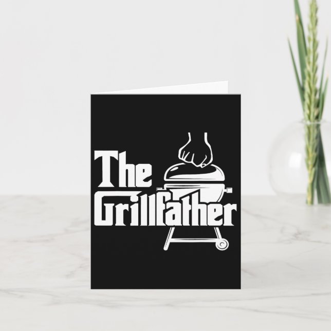 Cartão O Grilldad - O Churrasco Pitmaster sobre o Fumante (Frente)