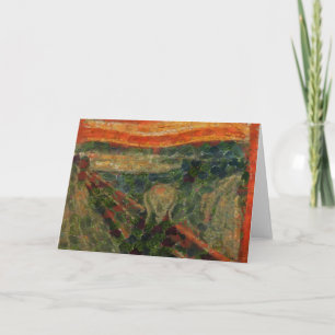 Cartão O Gritar Avocado de Belas Artes Vegan Spoof