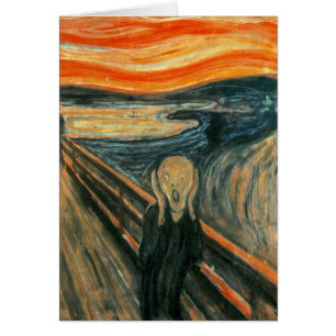 Cartão O Gritar Edvard Munch Modern Expressionist Art