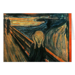 Cartão O Gritar Edvard Munch Modern Expressionist Art