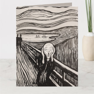 Cartão O Grito (1895) Edvard Munch Xilogravura Arte Fina