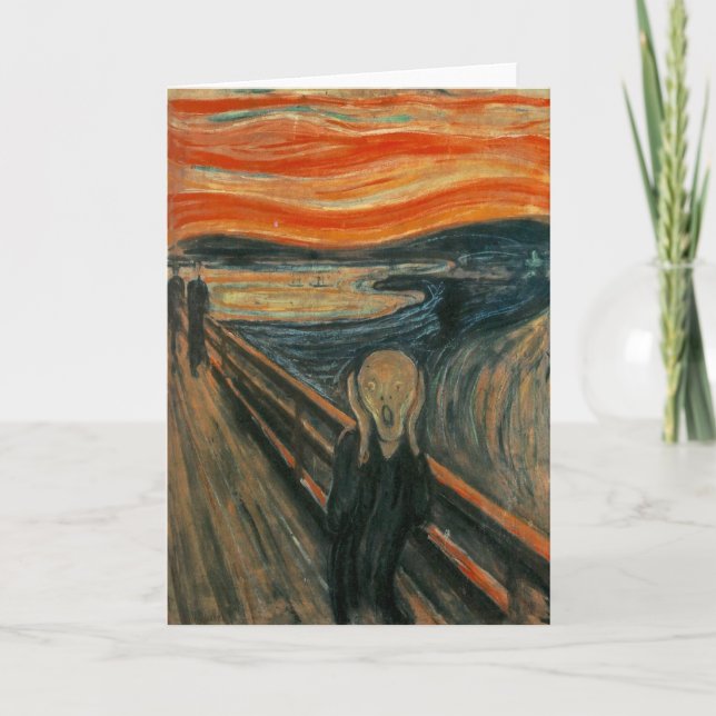 Cartão O Grito de Edvard Munch (Frente)