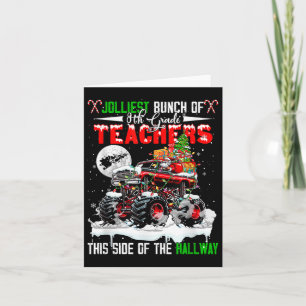 Cartão O Grupo Mais Alegre Professores do 8º Ano Monstro 