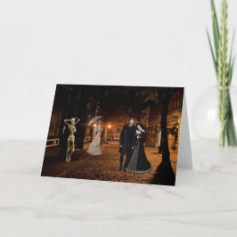 Cartão O Halloween do Beco Assombrado