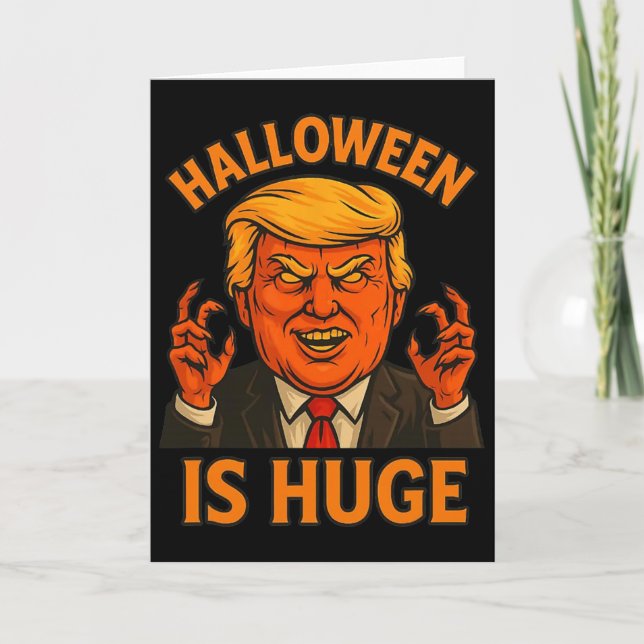 Cartão O Halloween é enorme  (Frente)