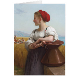 Cartão O Harvester de Bouguereau