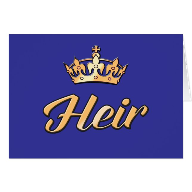 Cartão O HERDEIRO a ir com o SOBRESSALENTE (Frente Horizontal)