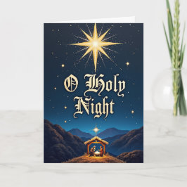 Cartão O Holy Night – Star Over Bethlehem
