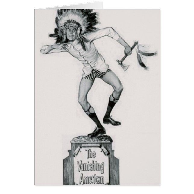 Cartão O homem branco reto psto em perigo (Frente)