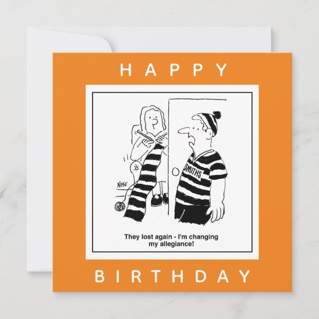 Cartão O Homem Diz Que A Equipe Perdeu Tão Mudando O Cart (Frente)