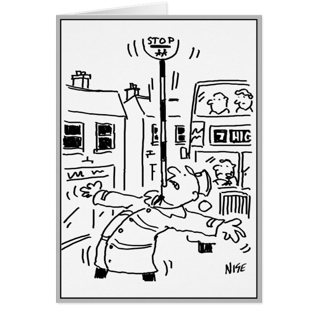 Cartão O Homem-Lupa está se exibindo (Frente)