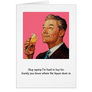 Cartão O Homem-Retro, por aqui para a loja de bebidas,