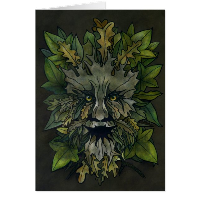 Cartão O homem verde (Frente)