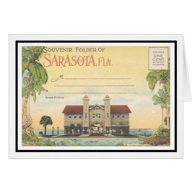 Cartão O Hover Arcade Sarasota, Flórida (Frente Horizontal)
