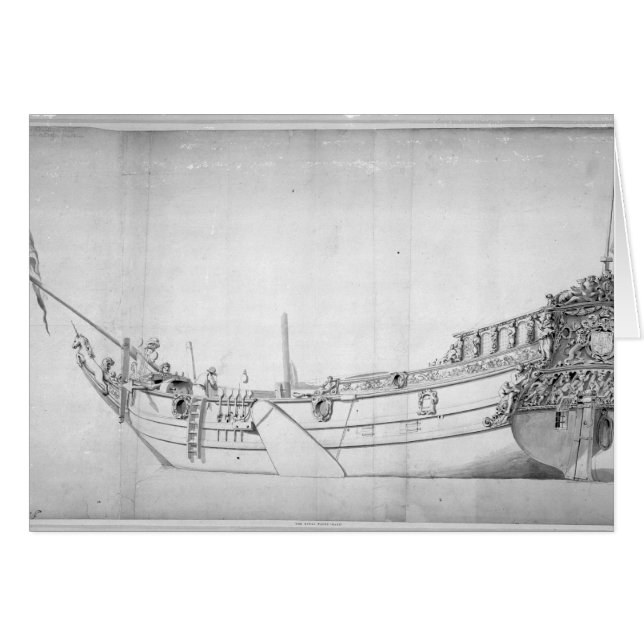 Cartão O iate real 'Mary (Frente Horizontal)