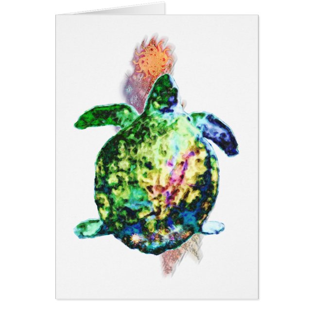 Cartão O indicador de cor cósmica (Frente)