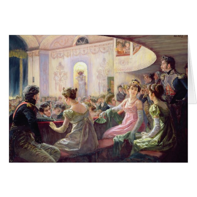 Cartão O intervalo no teatro (Frente Horizontal)