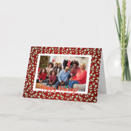 Cartão O inverno de Natal deixa foto