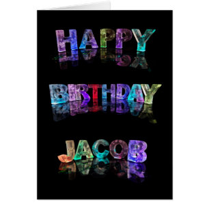 Cartão O Jacob conhecido em 3D ilumina-se (a fotografia)