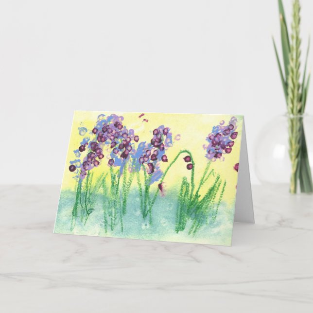 Cartão O jardim de Abhi (Frente)