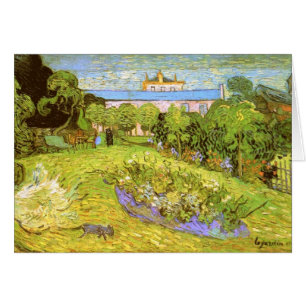 Cartão O Jardim de Daubigny Van Gogh de Belas Artes