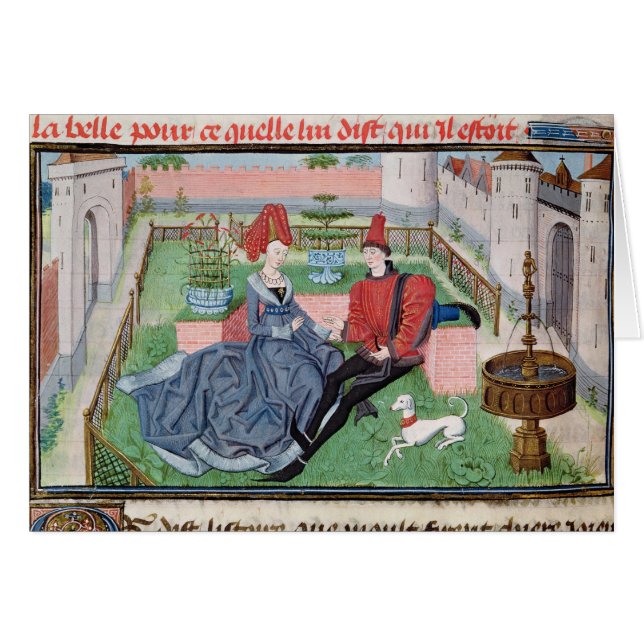 Cartão O jardim do amor (Frente Horizontal)