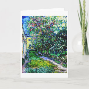 Cartão O Jardim do Asilo em Santo-Rémy, Van Gogh