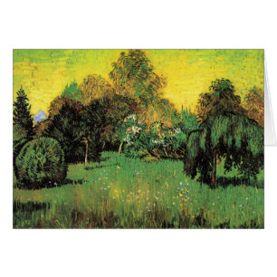 Cartão O Jardim do Poeta por Vincent van Gogh