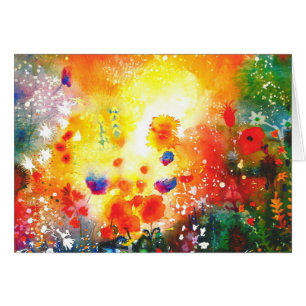 Cartão O jardim original do verão.