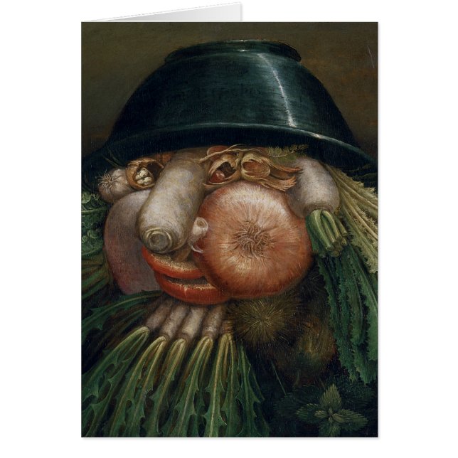 Cartão O jardineiro vegetal - Giuseppe Arcimboldo (Frente)