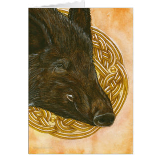 Cartão O javali