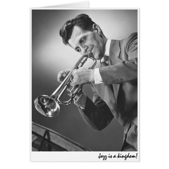 Cartão O "jazz é um reino. " (Frente)