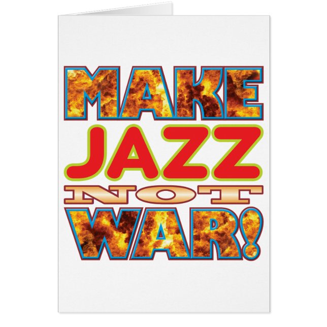 Cartão O jazz faz X (Frente)