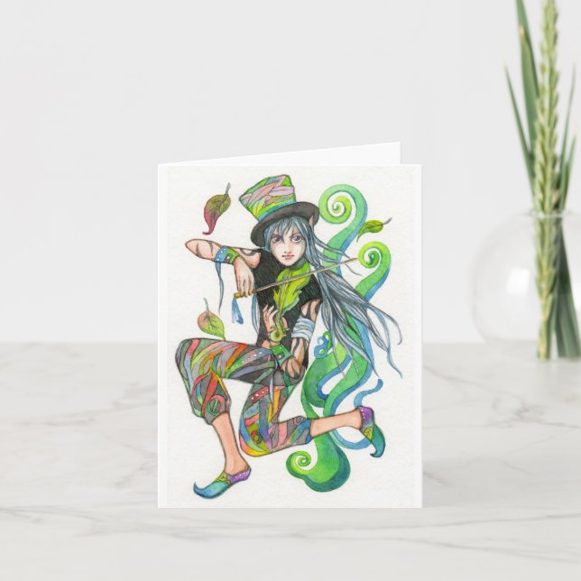 Cartão O Jogador de Violino (Frente)