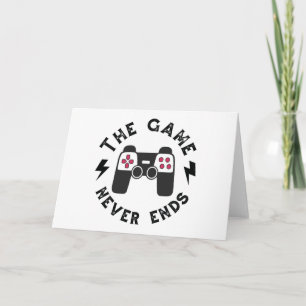 Cartão O jogo nunca acaba