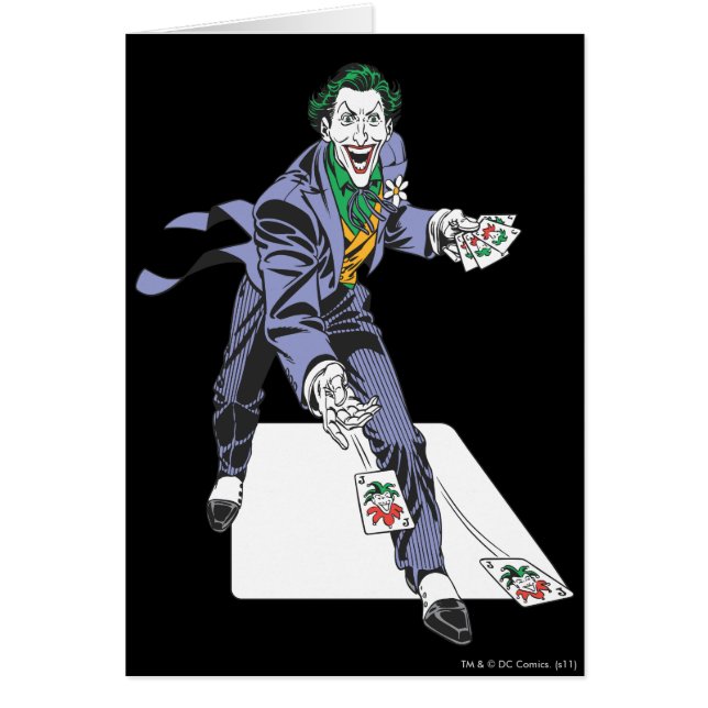 Cartão O Joker Casts Cards (Frente)