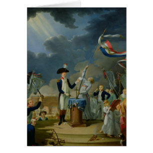 Cartão O juramento de Lafayette