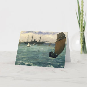 Cartão O "Kearsarge" em Boulogne   Édouard Manet